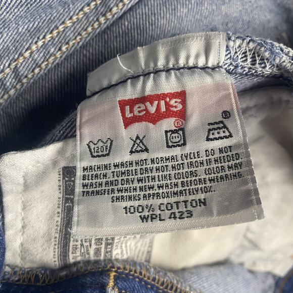 Levis 501XX Jeans Mens 38x30 Blue Straight Leg Button Fly Made in Colombia Y2K - Picture 11 of 16